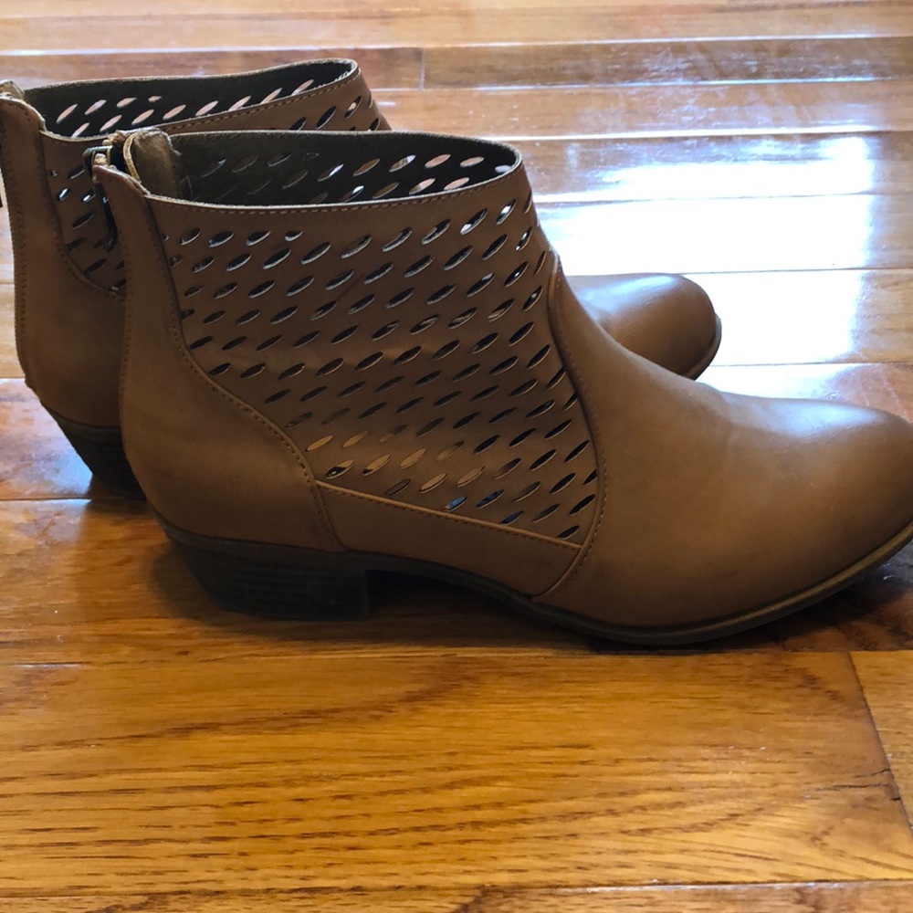 Tan ankle boots